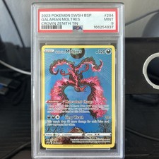 POKEMON 2023 CROWN ZENITH GALARIAN MOLTRES FULL ART PROMO 284 PSA 9 picture