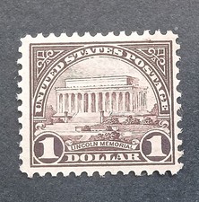 US STAMP SCOTT # 571 LINCOLN MEMORIAL 1 Dollar $1 picture