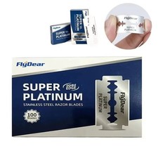 10-100PCS Double Edge Safety Razor Blades Stainless Steel Barber Shaving picture