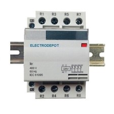 30A Contactor 4 Pole 110V, 120V Coil, 20A 40A 50A 4P Led Lighting Free DIN rail picture