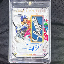 Topps 2025 Inception Hyeseong Kim RC AUTO FIELDING GLOVE Prime Relic 1/1 IAGR-HK picture