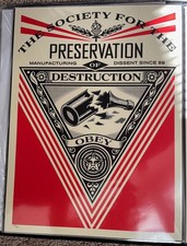 Shepard Fairey Print - Obey Giant: Society of Destruction - 2015 Signed/Numbered picture