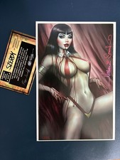 VAMPIRELLA DRACULA UNHOLY #1 NATHAN SZERDY VIRGIN VARIANT SIGNED W/COA NM 2021 picture