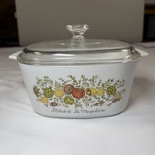 Corning Ware La Marjolaine 3QT Casserole Dish W Lid Spice Of Life Vintage A-3-B picture