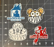 Radiohead Stickers 4 Sticker Lot 3” picture
