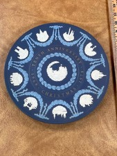 Wedgwood Tricolor Tenth Anniversary 1978 Christmas Plate Tri Color First Decade picture