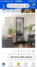 Alpine Corporation 72in Waterfall Fountain Mirror Gray picture