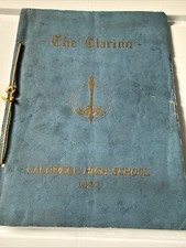 1927  Caldwell NJ High School vintage yearbook #GENEALOGY Flappers Art Deco picture
