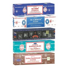 Incense Sticks Satya Nag Champa 5 Pack Assorted Variety 15g Each picture