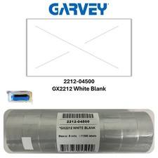 Genuine Garvey GX2212 White Pricing Labels, 9 Rolls=11,000 Labels (2212-04500) picture