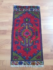 Antique Aztec Rug, Floral Geometric Rug, Caucasian Wool Rug, Rare Handmade Rug picture