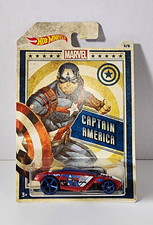 Hot Wheels Marvel Captain America Rogue Hog 1:64 Diecast Red/Blue 2018 Unopened picture