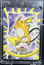 Raichu #26 Vintage Pokemon 1999 Topps TV Animation Edition Comes With Mag Case picture