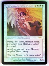 Akroma, Angel of Wrath (FOIL) 1 Rare Legions Magic: The Gathering Lightly Played picture