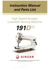 Using, Adjusting & Illustrated Parts Singer Sewing Machines 191D20 191D30 191D70 picture
