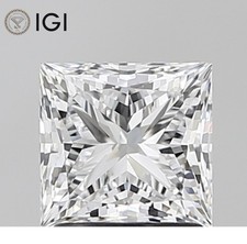 2.56 Ct Princess Cut IGI Certified Lab Grown CVD Diamond E Color VVS2 Clarity picture