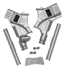 Kuryakyn Deluxe Neck Cover Kit Chrome #6955 Harley Davidson picture