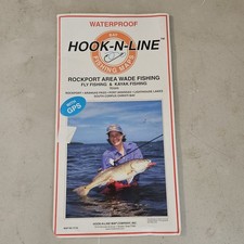 Hook N Line Waterproof Fishing Map Rockport Area Texas Wade Kayak & Fly Fishing picture