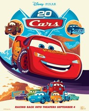 Cars 20th Anniversary Re-Release 2026 Pixar Movie Poster picture