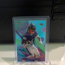 Topps Finest 2025 Zay Flowers Finest Performance #82 Sky Blue Refractor /325 picture