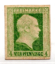 GERMANY PRUSSIA 1859 SCOTT #1 MINT NO GUM 4-MARGIN COPY picture