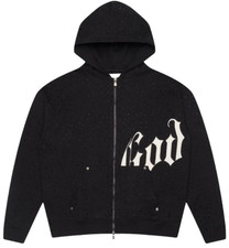 Godspeed OG Logo V2 VVS Hoodie Black White Zip Up Brand New Authentic XS-XXL picture
