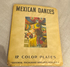 Mexican Dances Portfolio by Ramon Valdiosera w/ 12 Color Plates from 1940’s rare picture