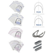 100Pcs Dental Orthodontic Arch Wire Stainless Steel NiTi Ovoid Natural 014 16X22 picture