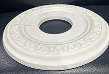 2 Beautiful Matching Ceiling Medallions 12 1/4OD x 4ID picture