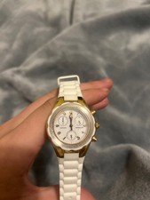 michele watch women tahitian chronograph MWW12D000015 not running needs service picture