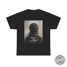 Funny mugshot godzilla tshirt, vintage tshirt picture