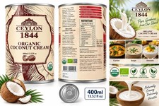 Organic Coconut Cream Pure Natural Vegan Dairy Free Rich & Creamy Cooking Ingred picture