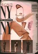 4567 Vintage McCalls SEWING Pattern Misses Dress Skirt Scarf UNCUT NY NY 1980s picture