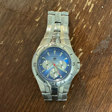 Fossil Blue men’s  Quartz Chronograph Blue Dial 34mm Steel Bracelet 100m picture