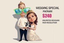 Custom Wedding Caricatures (digital) picture