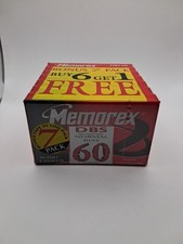 Set Of 7 New Sealed Blank Audio Cassettes Memorex DBS 60 Type 1 Normal Bias  picture
