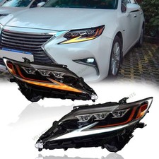 Pair Triple Beams LED Headlight Assembly For 2013-2018 Lexus ES350 ES300H picture