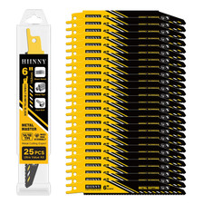 25 Pack 6Inch 14/18 TPI Reciprocating Saw Blades for Metal Cutting,Bi-Metal Sawz picture