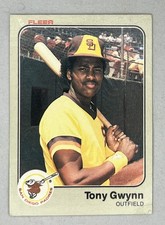 1983 Fleer Tony Gwynn #360 Rookie RC San Diego Padres HOF Vintage MLB Baseball picture