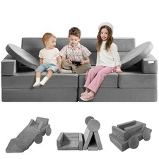 Uimoso Kids Play Couch 15 pcs Modular Kids Play Couch High-density 25D Sponge picture
