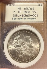 1878 7TF Rev.79 Gem Uncirculated Morgan Silver Dollar picture