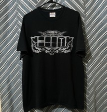 Vintage 2006 HIM Heartagram Band Black T-Shirt Y2K Goth Metal Size Large *Read picture