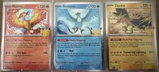 Pokemon 30th Anniversary Legendary Birds Promo Set Moltres Articuno Zapdos picture