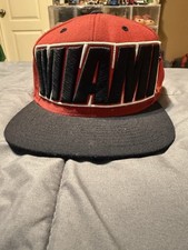 Miami Heat Mitchell And Ness Snap Back Vintage Hat picture