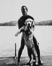 VTG Bruce Weber Print Ted Stevenson Dog Adirondaks Photogravure 1987 Mat 13x16 picture