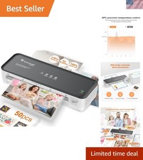 Effortless 9 Inch Laminator Machine - 50 Sheets, Quick Warm-Up, No Jams picture