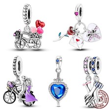 LAZA European 925 Sterling Silver DIY Charm Valentine's Day fit Women Bracelet picture