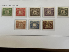 GB EDVIII 1936-37 Postage Dues E8R Watermark (125) Set of 8 (D19-D26) Superb U/M picture