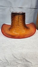 Blenko Tangerine Glass Hat 2026 Experimental / Prototype  picture