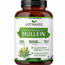 Mullein 10:1 Extract 3000mg Strength, 120 Vegan Capsules picture